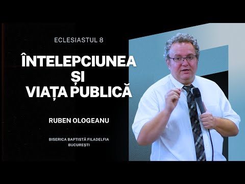 Întelepciunea și viața publică | Ruben Ologeanu | BCB Filadelfia București