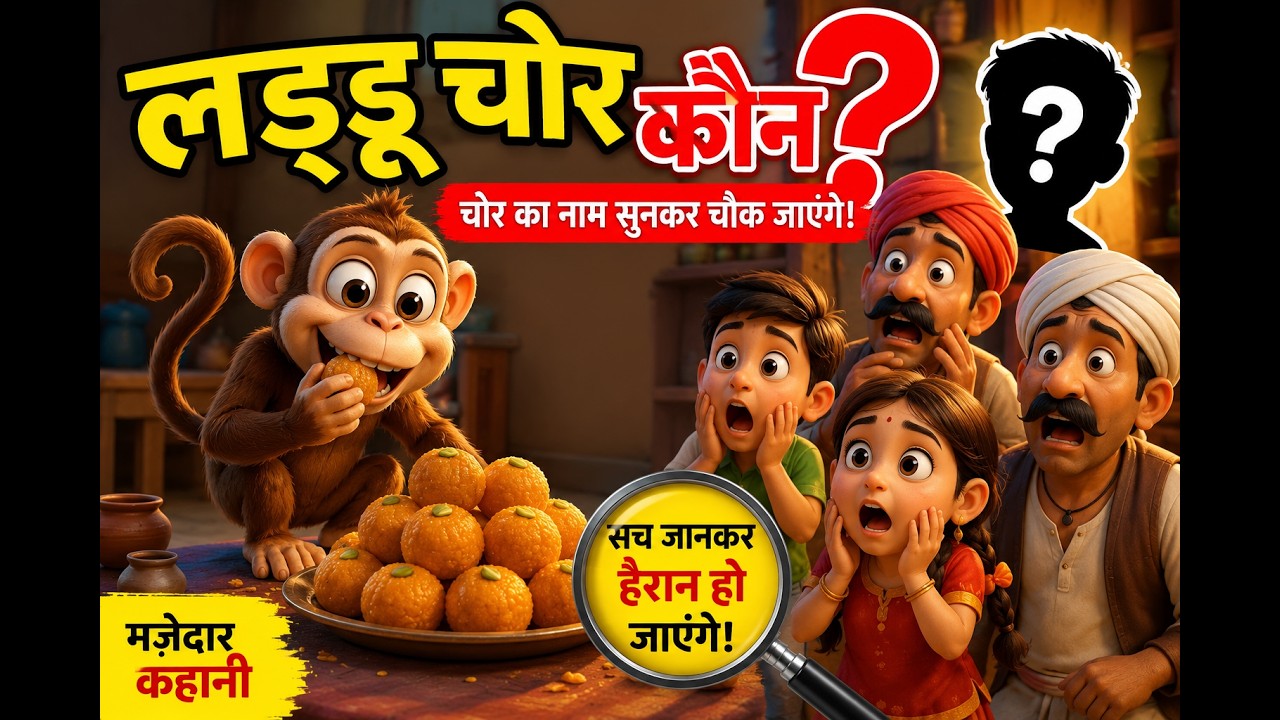 लड्डू चोर कौन? | मजेदार हिंदी कहानी | Moral Story for Kids