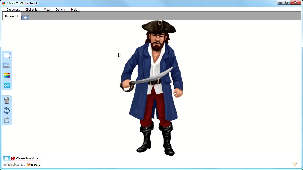 Clicker Board - How to add and remove pictures on a Clicker Board
