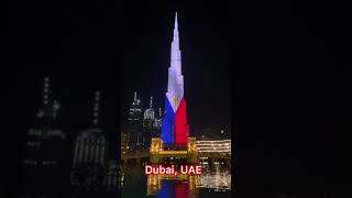 Philippine Flag (Lupang Hinirang) Burj Khalifa