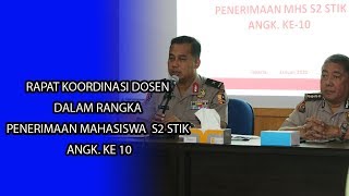 Download lagu Rapat kordinasi dosen  dalam rangka penerimaan  mahasiswa S2 STIK - PTIK angkatan ke - 10 mp3