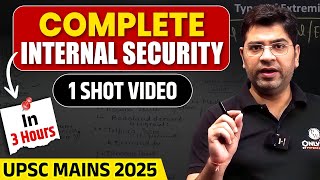 COMPLETE INTERNAL SECURITY 1 Shot Masterclass 🔥| UPSC Mains 2025 Full 
