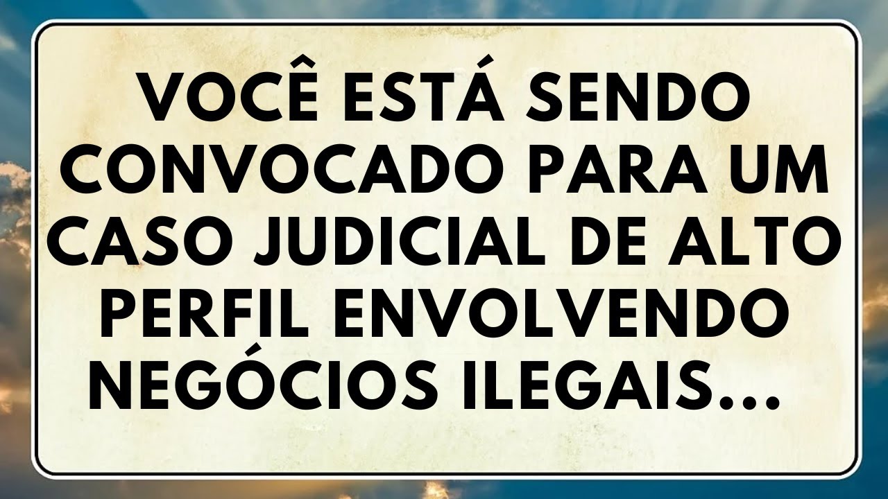 🚨 VOCÊ ESTÁ SENDO CONVOCADO PARA UM CASO JUDICIAL DE ALTO PERFIL ENVOLVENDO NEGÓCIOS ILEGAIS... ⚖️👁️