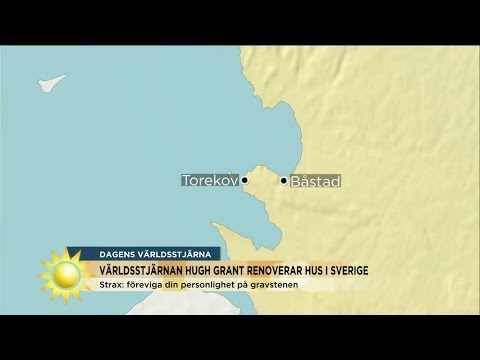 Världsstjärnan Hugh Grant har köpt hus i Sverige - Nyhetsmorgon (TV4)