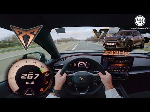 2025 Cupra Formentor VZ (333HP) TOP SPEED DRIVE on the GERMAN AUTOBAHN
