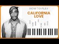 California Love (2Pac ft. Roger & Dr. Dre) - PIANO TUTORIAL (Free)