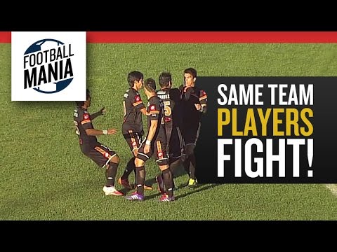 Same Team Players Fight! General Diaz defenders punch each other!