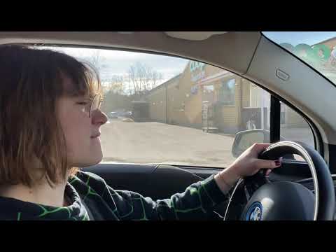 Driving through sunny Forsbacka