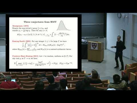 CDM 2023: Paul Bourgade: Random matrices, the Riemann zeta function and pranching processes I
