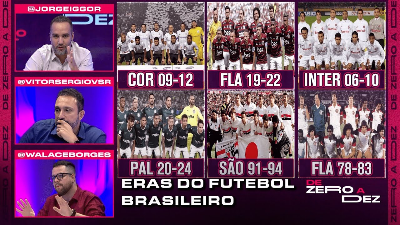 QUAL FOI A MAIOR ERA DO FUTEBOL BRASILEIRO? | DE ZERO A DEZ