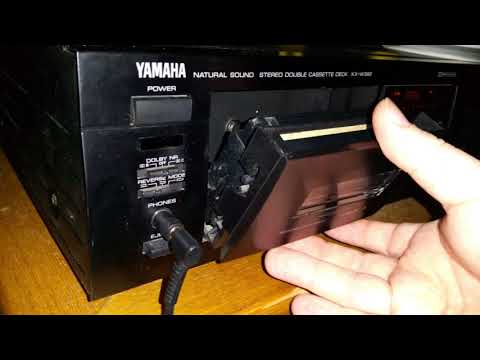 Accessing Yamaha tape deck heads for alignment without any tools!