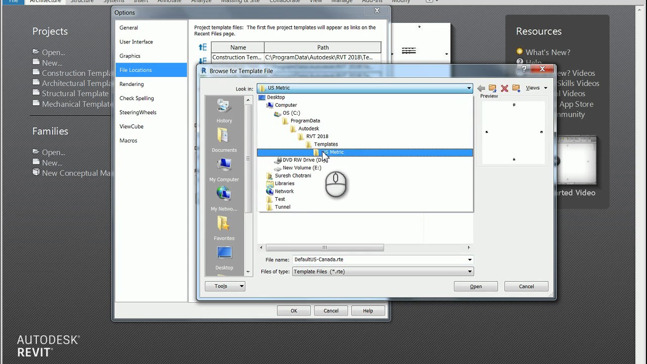 Change the default template path