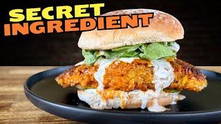 NEW Frying Technique - And the BEST Crispy Buffalo Chicken Sandwich - One SURPRISE Ingredient!