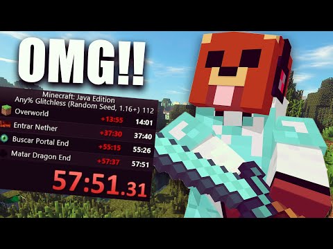 I FINISHED MINECRAFT IN LESS THAN 1 HOUR (Speedrun Any% RSG 1.16.1)