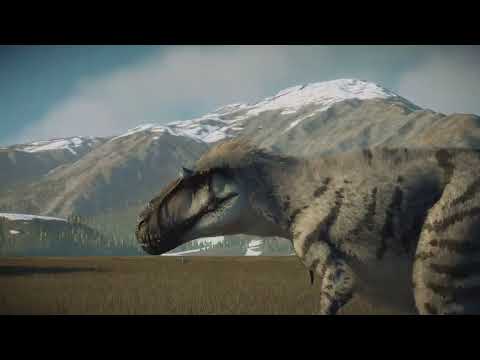 New Feathered Yutyrannus goat kill animation in Jurassic world evolution 2