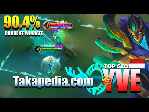 Yve 90.4% WinRate! That OP Deadly Mage | Top Global Yve Gameplay By Takapedia.com  MLBB