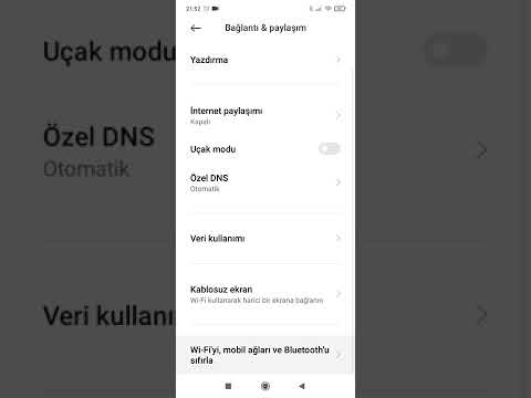 Xiaomi telefonlarda wifi bağlı internet yok hatası çözümü.