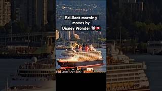Disney Wonder showing off her Moves in Beautiful Vancouver Harbour | Alaska Cruise Season 2026