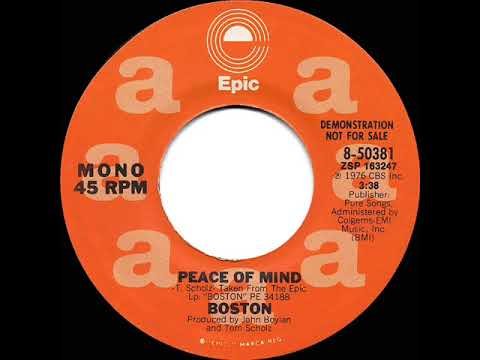 1977 Boston - Peace Of Mind (mono radio promo 45)