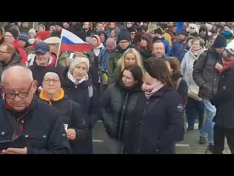 Leipzig 2 April 2022 Großdemo / Demo für Selbstbestimmung und Frieden