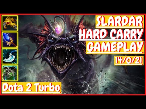 Slardar 14/0/21 [HARD CARRY] [Gameplay DOTA 2 Turbo] 7.31