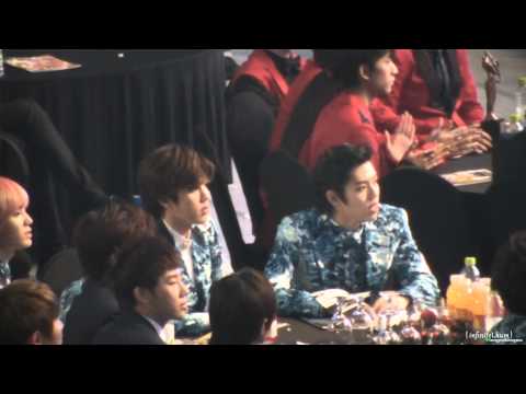 140123 서울가요대상 INFINITE 으르렁~ 으르렁대는 성열이와 동우..★