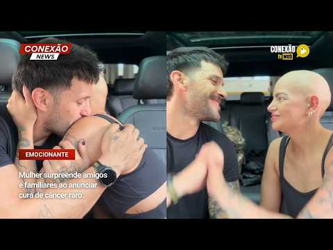 Vídeo: Mulher surpreende amigos e familiares ao anunciar cura de câncer raro.