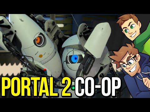 Playing Portal for the first time in my life... | Portal 2 co-op (feat. CoreyLoses)