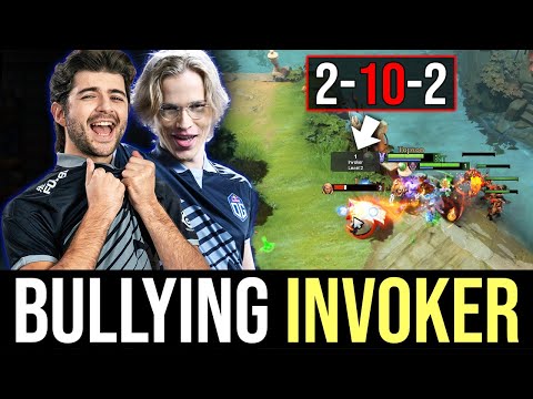 Topson & Ceb bullying INVOKER in Mid DOTA 2