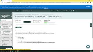 Assessment Simulator Task 3   Create and Comment on a Record
