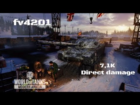 Fv4201 in Pueblo oculto: 7,1K direct damage :Wot console - World of Tanks