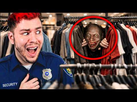 Nachtschicht in einer Einkaufsmall, aber jemand LEBT DORT