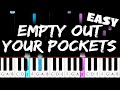 Juice WRLD Empty Out Your Pockets EASY Piano Tutorial