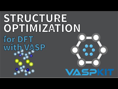 Structure Optimization for DFT with VASP YouTube Thumbnail