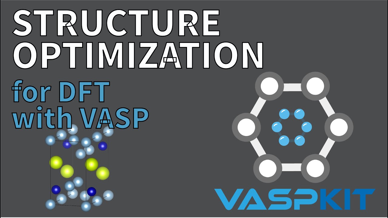Structure Optimization for DFT with VASP YouTube Thumbnail