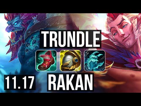 TRUNDLE & Ashe vs RAKAN & Tristana (SUPPORT) | 1/1/19, 67% winrate | EUW Master | v11.17