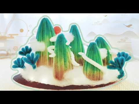 │扭扭棒│中式│山水景│桌面裝飾擺件│DIY│Pipe Cleaners│Chinese-style landscape scenery│Desktop decorative ornaments│