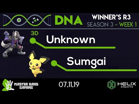 DNA S3:W1 - 3D | Unknown (Wolf) vs. Sumgai (Pichu) - Winner's R3
