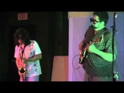 Jim Ivy and Kris Gruda at Action Research #69 alto sax and electric guitar improvisation