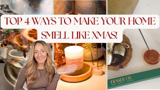 HOW TO MAKE YOUR HOME SMELL LIKE CHRISTMAS WITHOUT CANDLES! | CHRISTMAS DECOR TIPS | HOLIDAY SCENTS