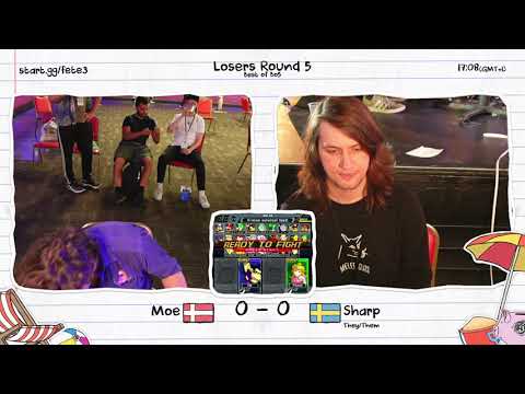 Fête 3 - Moe (Donkey Kong) vs. Sharp (Peach) - Losers Round 5
