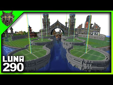 LOBO's garage - Minecraft Survival 290 | Grand Waterway Sea Walls and the Forge of Theseus! | LUNA SSP Phase 3