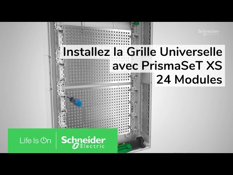 Image de Comment installer la Grille Universelle dans les coffrets PrismaSeT XS 24 Modules