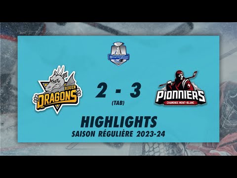 Dragons de Rouen 2-3 (TAB) Pionniers de Chamonix - Highlights - Synerglace Ligue Magnus 2023/24