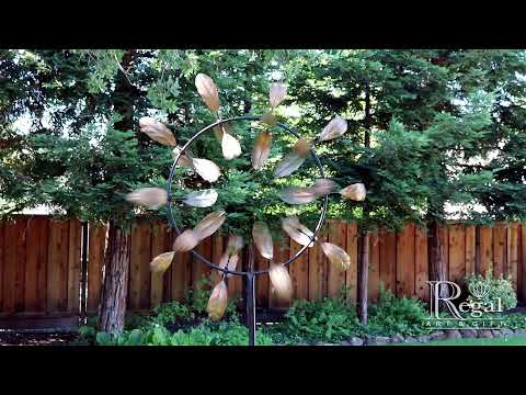 11756 33" Vortex Wind Spinner - Leaves