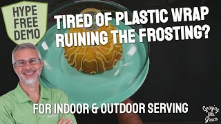 No More Plastic Wrap on the Cake - Footed Stand With Dome