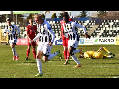 2021-04-10 Sandecja - Zagłębie Sosnowiec 2-1 (1-0), skrót meczu