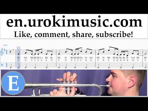 Trumpet lessons Axel F - Crazy Frog Sheet Music Tutorial um-i352
