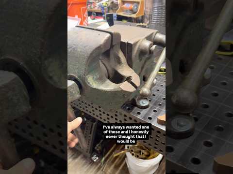 The rarest bench vise on the planet! #rare #restoration #tools #workshop