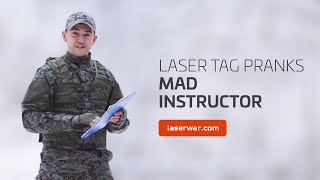 Laser tag pranks. Mad instructor